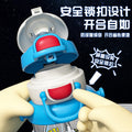 Ultraman kids plastic cup lock buckle special straw cup for school outdoor high temperature resistant water cup kids water cup