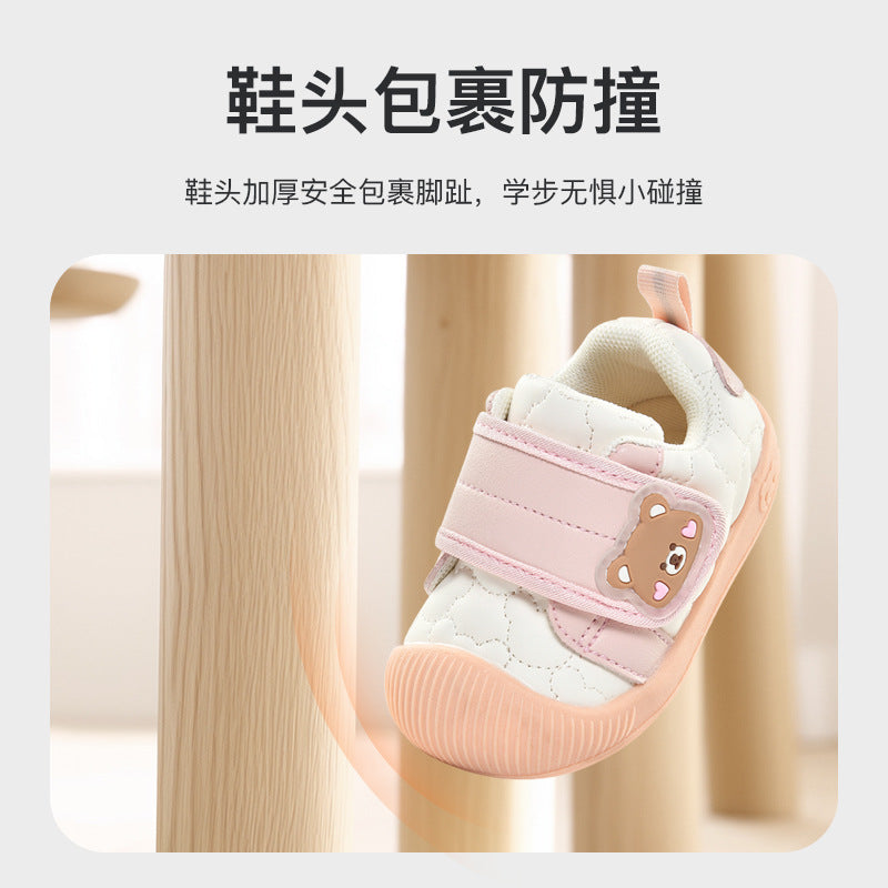 Baby first walker shoes - spring/autumn collection - sizes 0-1 to 1-2 years - soft sole, breathable infant & toddler shoes for boys & girls