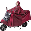 Heavy-duty raincoat poncho for electric bikes, motorcycles, and scooters - outdoor portable full body rain protection - single or double - pvc material