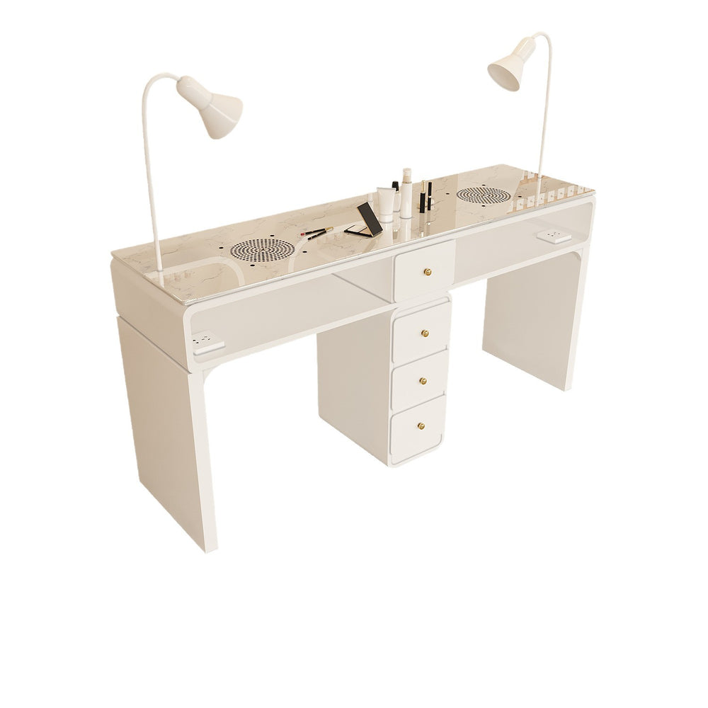 Manufacturer's new arrival widened porcelain manicure shop girls manicure table makeup chair multi-functional manicure table and chair suit