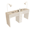 Manufacturer's new arrival widened porcelain manicure shop girls manicure table makeup chair multi-functional manicure table and chair suit
