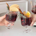 Sunflower tall glass cup - instagrammable, high-end style - new year's mulled wine glass, restaurant cocktail glass, gift cup