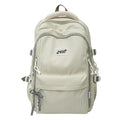Fresh plaid backpack for women, college & middle school students - lightweight, minimalist, large capacity, korean style, girls' shoulder bag