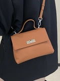 Genuine leather women's bag - new spring 2025 fashion: stylish crossbody, minimalist commuter bag, trendy korean style, real leather shoulder bag