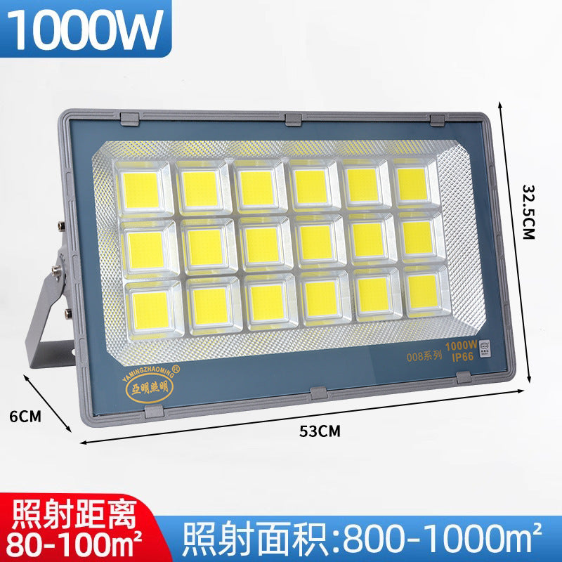 Yaming 008 integrated led flood light 200W outdoor stadium construction site waterproof super bright factory workshop lighting
