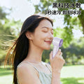 2026 new cross-border outdoor handheld fan - rechargeable, portable, digital display, mini transparent cooling fan - wholesale