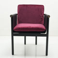 Fabric dining chair villa restaurant saddle leather single chair for home solid wood armrest desk chair restaurant for home chair