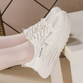 Plus size cross-border spring women's shoes new arrival breathable mesh sneakers k-style thick solecasual soft bottom running dad shoes
