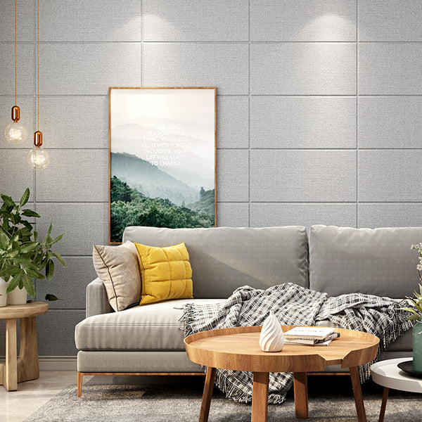 Thickened linen wallpaper self-adhesive 3D three-dimensional wall sticker waterproof and moisture-proof bedroom wallpaper living room background wall renovation sticker