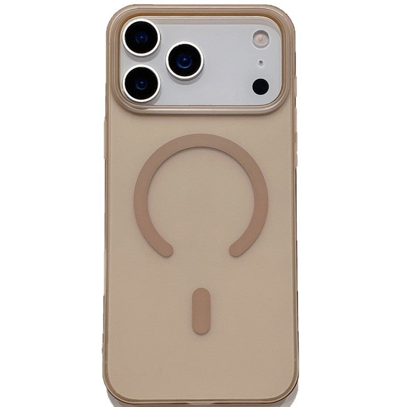 Suitable for iphone16pro mobile phone case 17 ultra-thin ice mist magnetic frosted transparent apple 15 all-inclusive protective case