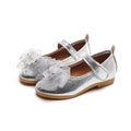Girls'  spring new bowknot soft sole princess leather shoes for mid-to-large children - wholesale magic tape closure kids' shoes (direct from manufacturer)