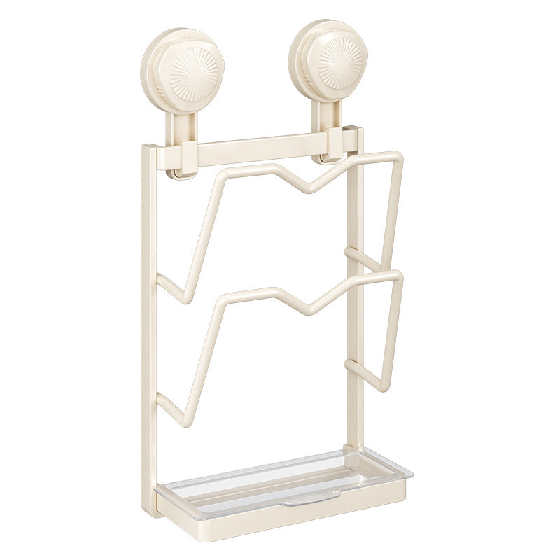 Pot lid rack hanger kitchen lid artifact non-punching carbon steel strong suction cup storage rack wholesale