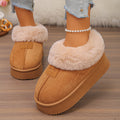 plus sizewinternew arrival fur all-in-one snow boots women's non-slip northeast cotton boots fleece-linedthickenedheattech cotton shoes