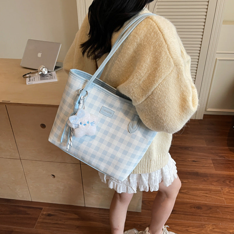 Cross-border 2025 New Fashion Versatile Shoulder Bag Premium Niche Design Casual Simple Large Capacity Tote Bag