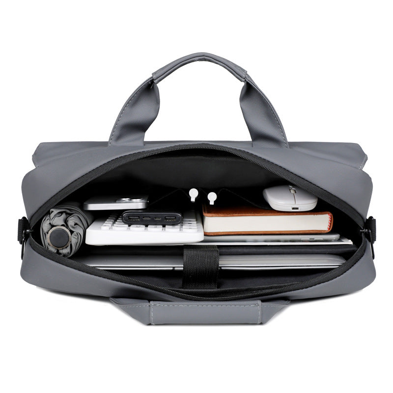 New computer bag men's large-capacity business notebook office foreskin film waterproof and lightweight portable storage briefcase