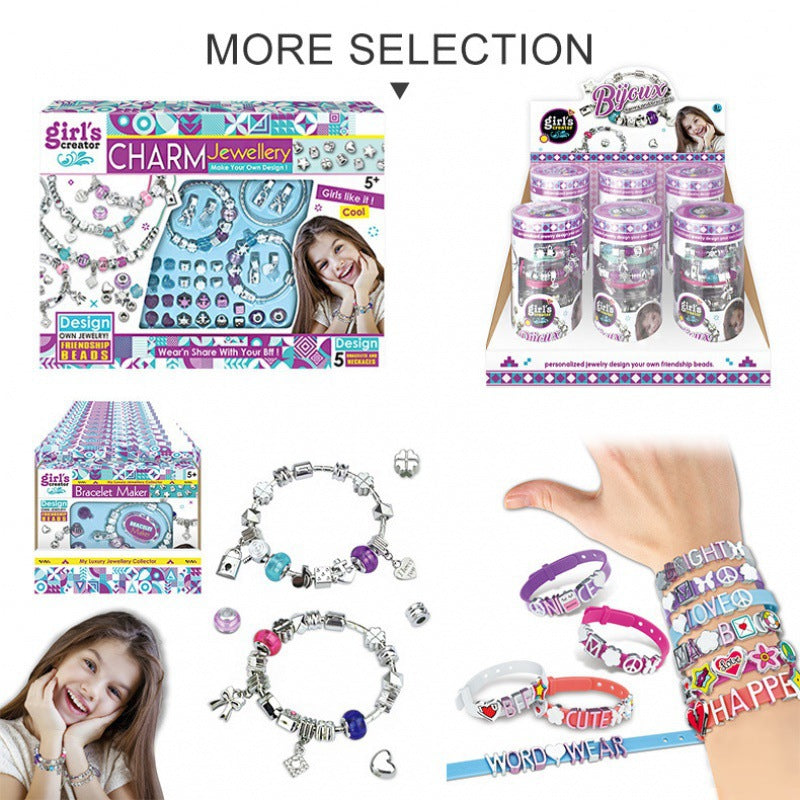 Cross-border export children's handmade beaded toys girl DIY bracelet creative jewelry girl bracelet beaded gift box