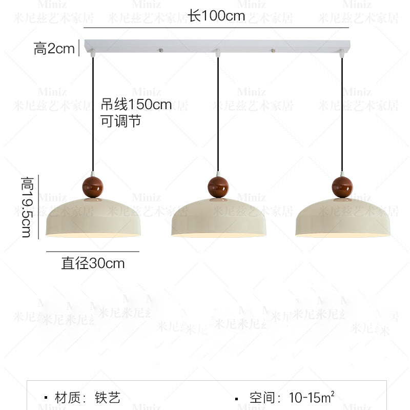 Nordic cream style restaurant pendant light japanese retro dining table lamp ufo modern dining room bar home small pendant light