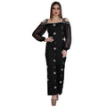 C7415 cross-border   fashion women's elegant rhinestone square neck mesh bodycon dress