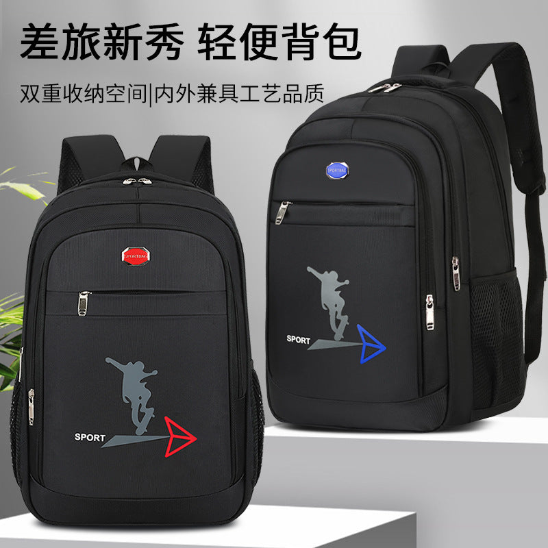 Cross-border backpack Men's backpack Large capacity travel bag Computer leisure Women's multi-layer high junior high school student backpack