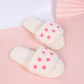 Export cotton slippers, fur slippers, women's indoor home, fall and winter short stuffedflats open slippers, large size slippers