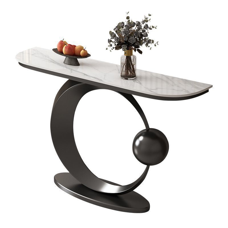 American rock slab entrance console table, light luxury entrance table, new chinoiserie chinoiserie entrance, living room entrance partition cabinet