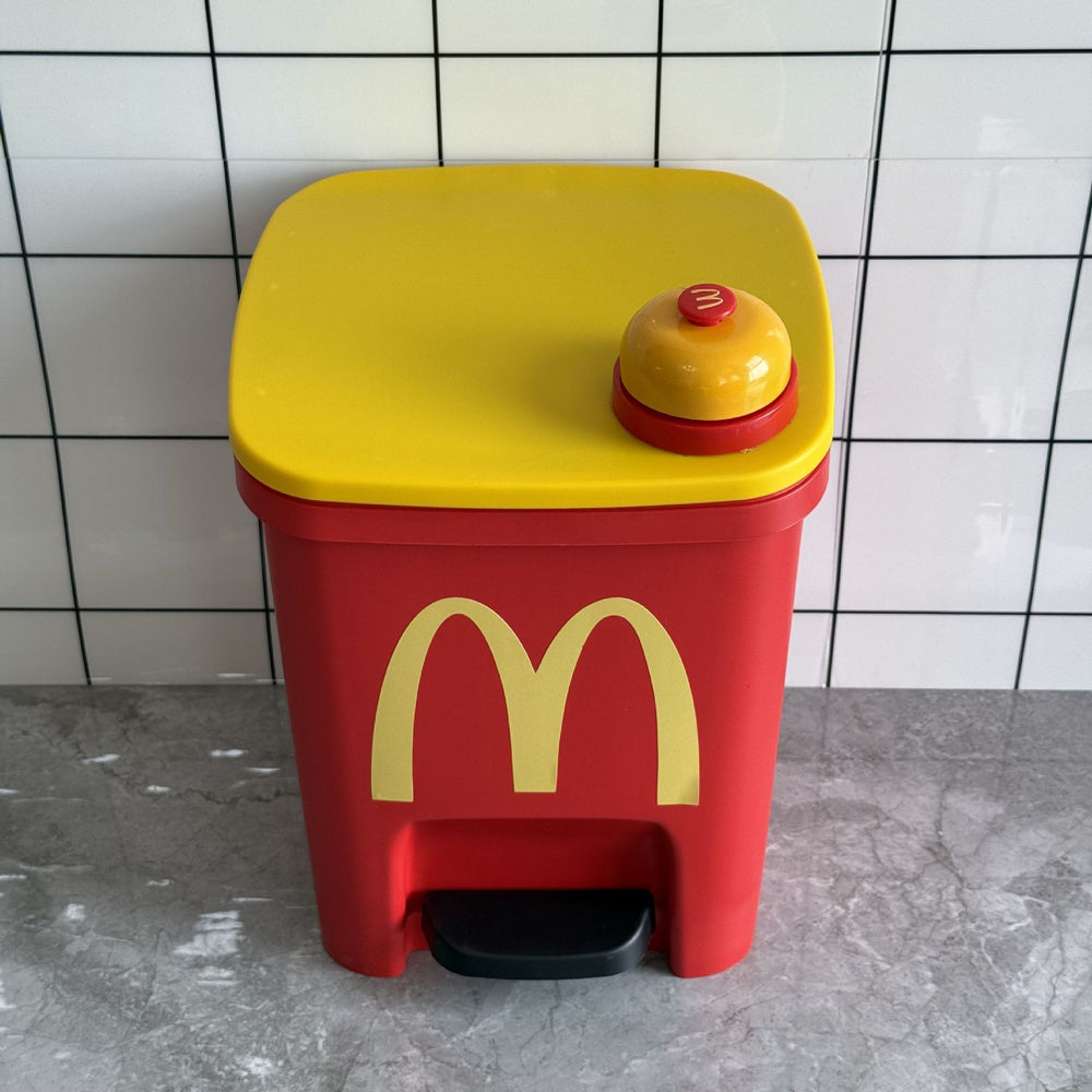 Maimai trash can with lid, cute and childlike, for home, living room, bedroom, silent, large capacity, bathroom, kitchen