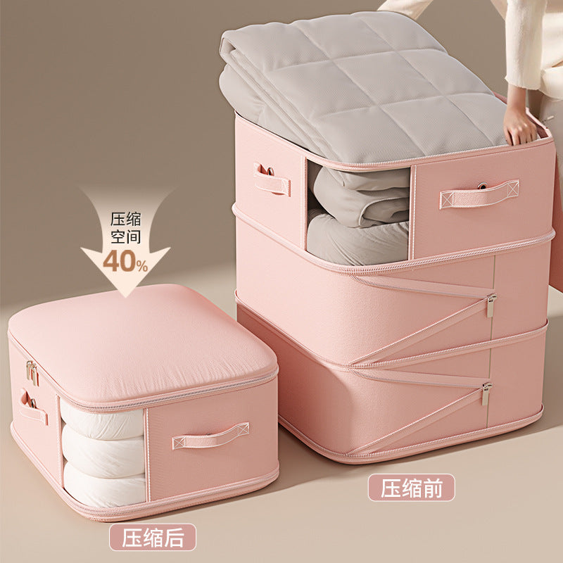 Perspective down jacket quilt vacuum compression storage bag clothing finishing wardrobe bag large capacity quilt packaging