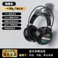 Over-ear bluetooth wireless tri-mode 2.4g gaming headset with noise cancellation and rgb lighting for mobile phones and tablets