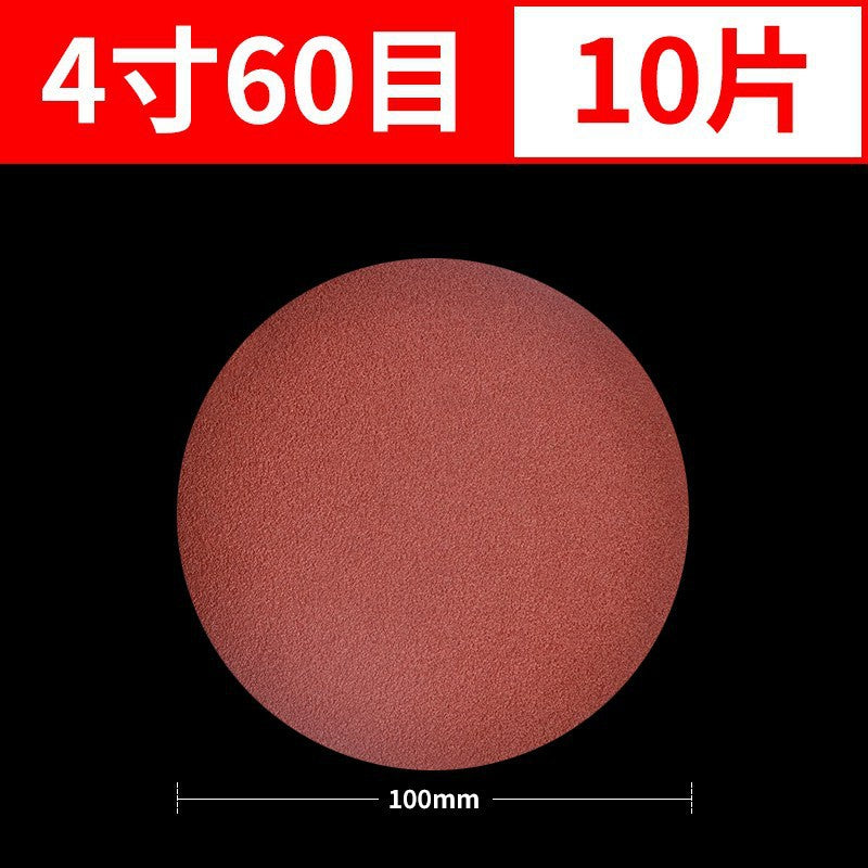 4inch sandpaper flocking woodworking wall grinder polishing round suction cup back velvet self-adhesive angle grinder grinding disc