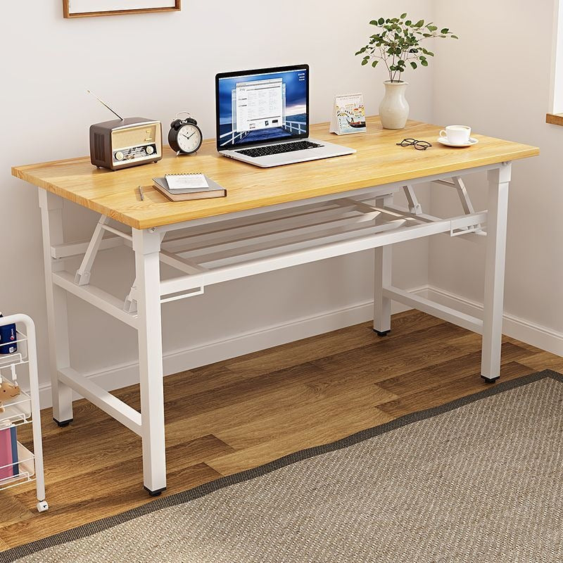 Foldable computer desk desktop desk casual modern home office table bedroom simple study table writing desk