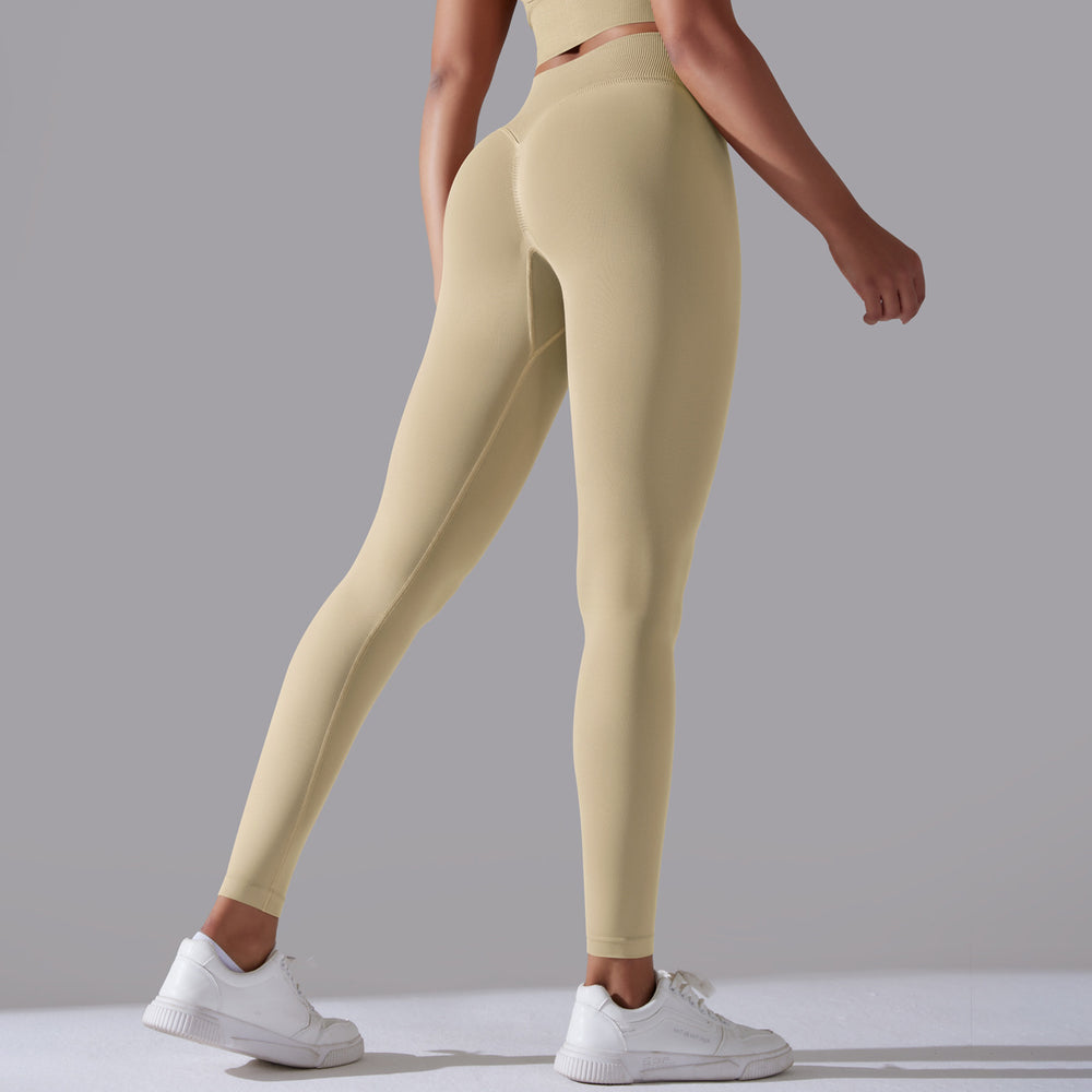 fashion seamless pure color cross back sports bra vest yoga suit running fitness three-piece set