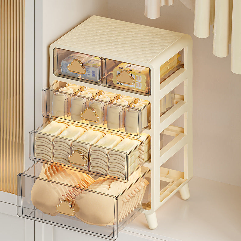 Xinle Bedroom Wardrobe Underwear Storage Box Multi-layer Drawer Type Dust-proof Children's Socks Grid Storage Cabinet