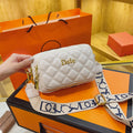 Xiaoxiangfeng bag new arrivalfashion quilted embroidery thread women's bag easiest for match shoulder bag three-layer chain mobile phone bag crossbody bag