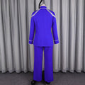 elegance suittwo-piece set lapel beaded suitoutwear with straight-leghigh waist pantstwo piece set