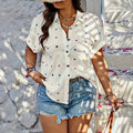 wholesale women's short-sleeved shirts, trendy shirt with hot-selling cross-border print designs, dropshipping available