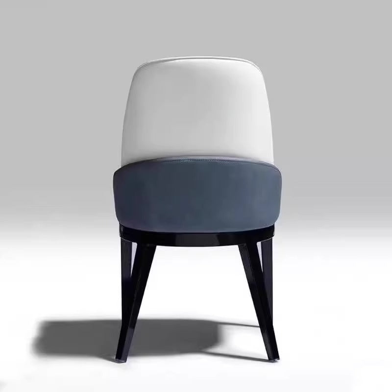 Scandinavianaccessible luxury dining chair for home study chair bedroom makeup chair italian restaurant backrest solid wood microfiber long sitting