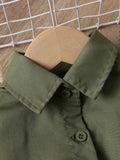 children's wear cross-border autumn new arrivals: girls' fashionable longline shirt dress with belt and leggings set
