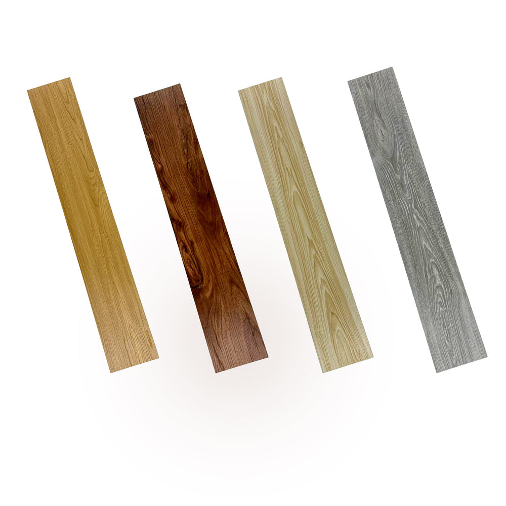 Self-adhesive wood grain flooring, pvc floor tiles, floor renovation, home and office use, thickened, wear-resistant, waterproof floor adhesive