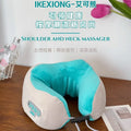 Aiko bear u-shaped massage pillow - multifunctional vibration, heating, percussion, hot compress, kneading neck and shoulder massager - wholesale gift option