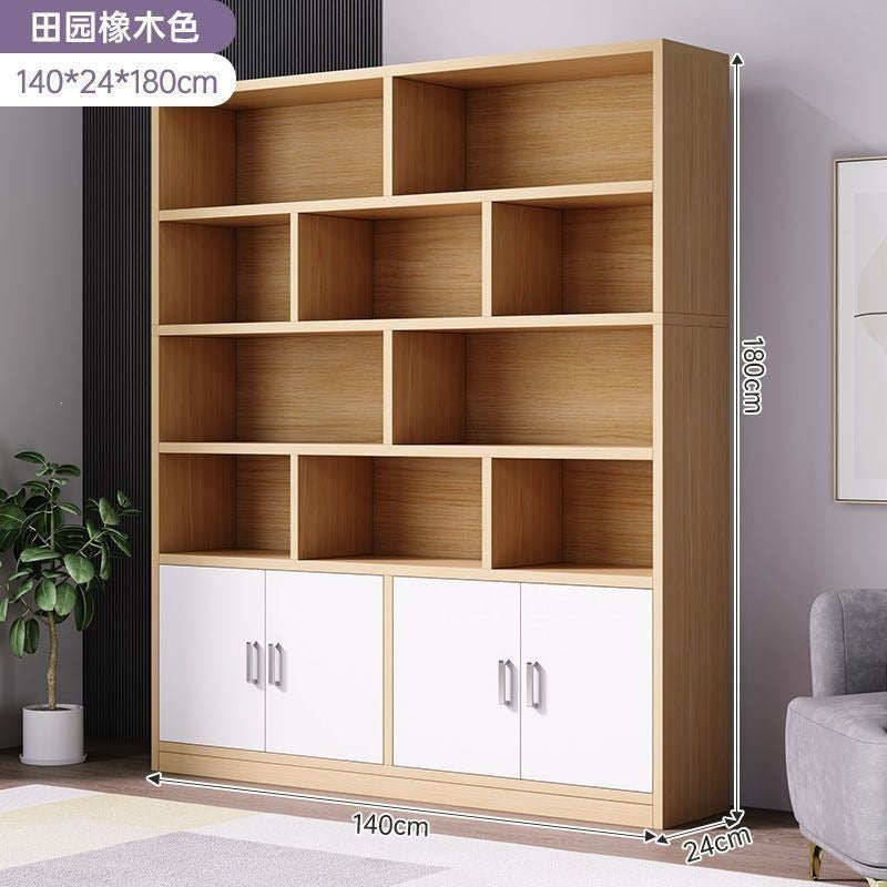Bookshelf floor-standing storage rack living room for home wall-mounted storage cabinet storage cabinet office filing cabinet simple bookcase