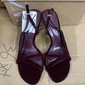 Za2025summernew arrival one strap thin heel high heel sandals women's fashion black high heels women