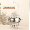 Thickened buffet stove cross-border hot-selling stainless steel round insulation stove restaurant commercial heated buffet stove