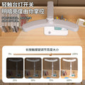 Full spectrum led curved desk lamp - student study, dormitory, foldable bedside reading light with charging clock - perfect for dorm rooms