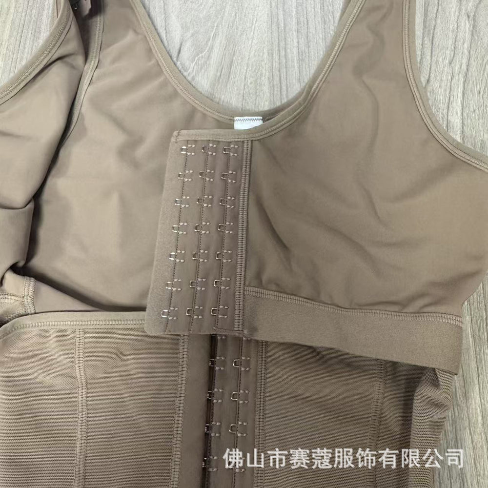 new 25 steel frame latex corset, tummy control, shaping, breast support, buttoned one-piece body shaping top