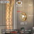 new luxury crystal ball bedside chandelier - trending bedroom, dining room, creative art bar, and cafe lighting