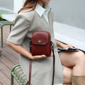 Top grain leather women's bag - 2025 new trendy genuine leather handbag, stylish phone bag, vintage shoulder bag, crossbody bag