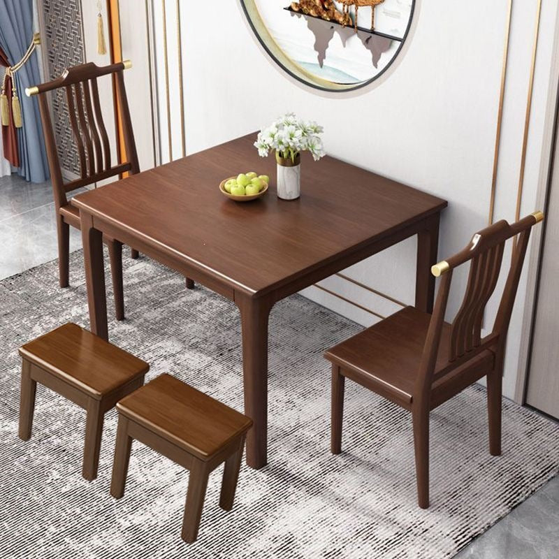Square dining table for home80 all solid wood small square table modern chinoiserie playing cards small apartment dining table rental room table