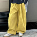 【back to school season 100% cotton】spring/autumn casual elastic waist kids' casual pants solid color fashion