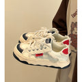 Thick solefleece-lined sneakers 2026winternew arrivaleasiest for matchwhite shoesins student casualniche styleheattech cotton shoes