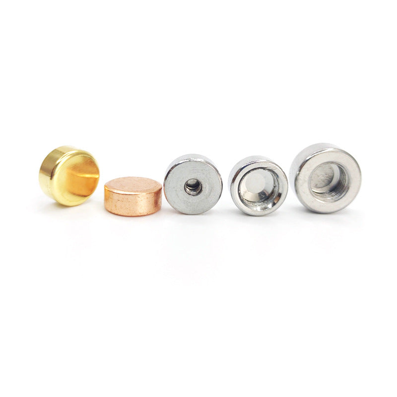 Flat Mother Flat Round Mother Round Nut Cylinder Nut Lighting Screw Decorative Gold Qinggu Silver Electrophoretic Gold